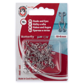 "KOH-I-NOOR" 30 (6001 №6) Крючки плательные 10 х 6 мм в блистере 18 шт "Атекс" г. Пермь