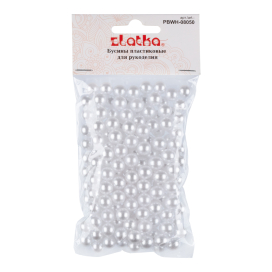 "Zlatka" пластик PBWH-08050 8 мм 50 г ± 3 г без отверстий "Атекс" г. Пермь