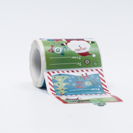 Наклейки в рулоне "Строки " 250 шт 7,5 х 5 см "Атекс" г. Пермь