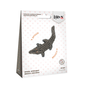 10-029 "Брошь. Крокодил" 11 x 6 см "Атекс" г. Пермь