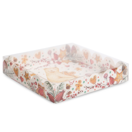 "S-CHIEF" CBC-004 Коробка с прозрачной крышкой 15 x 15 x 3 см Белый мишка "Атекс" г. Пермь