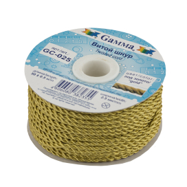 Шнур "Gamma" 2.5 мм GC-025 витой 50м ±0.5м "Атекс" г. Пермь