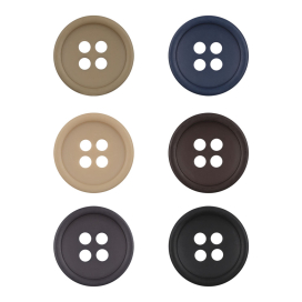 Пуговицы костюмные с проколами "BLITZ" DRN 0064 24" (15 мм) 12 шт "Атекс" г. Пермь