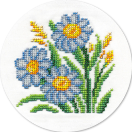 бисером с напечатанным рисунком 8-123 "Ромашки" "Атекс" г. Пермь