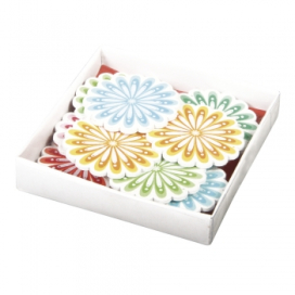 Набор деревянных фигурок с клеевым слоем "Цветы", диам. 3,5 см, упаковка 12 шт СК 53382000 "Атекс" г. Пермь