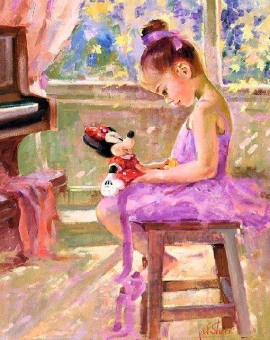 Картина по номерам на холсте GX28585 "Маленькая балерина" 40x50 см "Атекс" г. Пермь