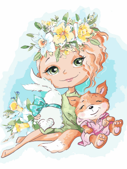 "ФРЕЯ" PNB/C3 Набор для раскрашивания по номерам 40 х 30 см №55 "Уютная компания" "Атекс" г. Пермь