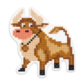 "ФРЕЯ" ALVM-037 Кристальная мозаика (алмазная вышивка) магнит "Бычок" "Атекс" г. Пермь