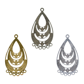 Филигранные элементы FDP-025 капля 1.8x3.4 см 4 шт "Атекс" г. Пермь