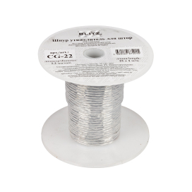 Шнур "BLITZ" 2.2мм CG-22 утяжелитель для штор 25м ±1м белый "Атекс" г. Пермь