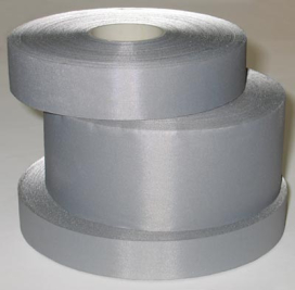 Лента светоотр. 25мм/100м серебро "Атекс" г. Пермь