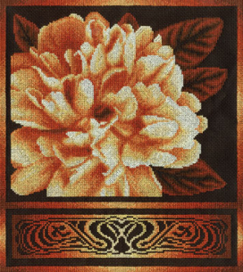 Ц-1020 "Золотистый пион" 30x34 см "Атекс" г. Пермь