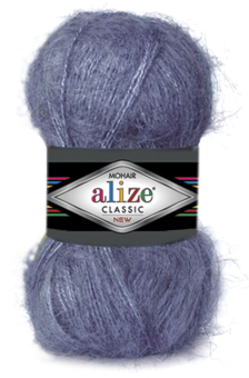 Пряжа ALIZE "MOHAIR CLASSIC NEW" 25%мохер 24% шерсть 51%акрил "Атекс" г. Пермь