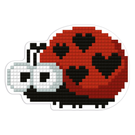 "ФРЕЯ" ALVM-013 Кристальная мозаика (алмазная вышивка) магнит "Божья коровка" 8,5 х 6 см "Атекс" г. Пермь