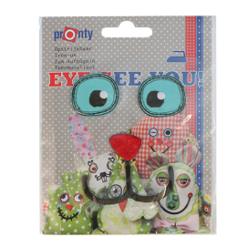 68619513 Аппликация приутюживаемая для игрушки EYE SEE YOU Лицо Bobby Glorex  "Атекс" г. Пермь