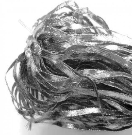 Шнур декоративный плоский 4 мм 100 м под серебро "Атекс" г. Пермь
