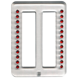 MP 013 Пряжка с стразами "Micron" 52х70мм СК "Атекс" г. Пермь