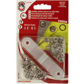 Кнопки рубашечные "Baby" металл 1213-030 №2 KOH-I-NOOR d 10мм 15 шт никель "Атекс" г. Пермь