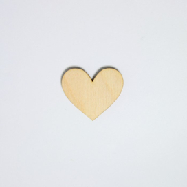 Заготовка для декорирования "Сердечко" 3х3,5 см фанера 5шт "Атекс" г. Пермь
