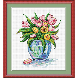 №090 "Нежные цветы" 18х15 см "Атекс" г. Пермь