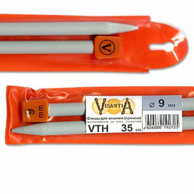"Visantia" Спицы прямые VTH  d 9,0мм/35см 2шт со спец.покрытием "Атекс" г. Пермь