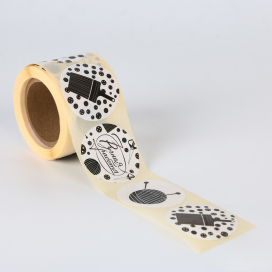 Наклейки бумажные «Ручная работа» 4 × 4 см 250 шт "Атекс" г. Пермь