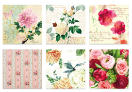 "Love2art" Салфетки бумажные ассорти SDP №1219-09 6 шт "Цветочная поэма" "Атекс" г. Пермь