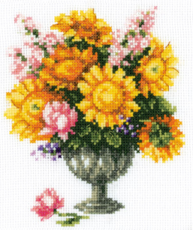 3-045 "Подсолнухи" 13x16 см "Атекс" г. Пермь