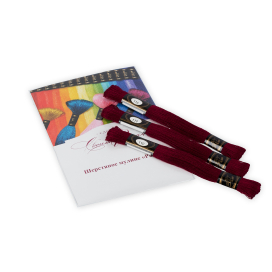 Нитки для вышивания Мулине "Радуга" ( 401-708 ) 50% шерсть, 50% акрил 15 м "Атекс" г. Пермь