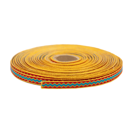 Лента жаккардовая 10 мм  C3853 (C3752) 25 м отделочная "Орнамент для северных народов" "Атекс" г. Пермь