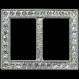 Пряжка "Сваровски" 51306 82 22мм,42х33мм серебро "Атекс" г. Пермь