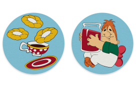 "ФРЕЯ" CMF-PNBM-003 Набор для раскрашивания по номерам (на магните) 9 х 9 см "Чаепитие с Карлсоном" "Атекс" г. Пермь