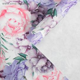 Бумага крафтовая «Нежность во всем» 60 × 90 см 2 листа "Атекс" г. Пермь