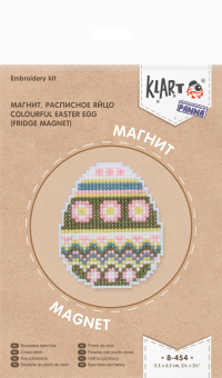 8-454 "Магнит. Расписное яйцо" 5.5 x 6.5 см "Атекс" г. Пермь