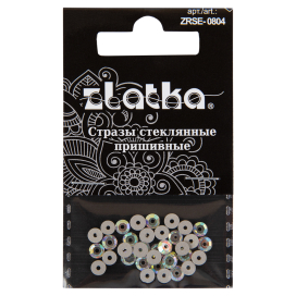 "Zlatka" ZRSE-0804 AB-Crystal 4 мм стекло 36 шт №02 перламутровый (AB-crystal) "Атекс" г. Пермь