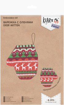 8-382 "Носочек со снеговиком" 7.5 х 8.5 см "Атекс" г. Пермь