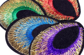 Термоаппликация 3852 40 х 55 мм "Павлиний глаз" "Атекс" г. Пермь