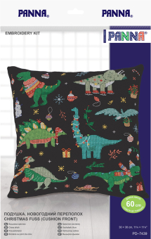 PD-7439 "Подушка. Новогодний переполох" 30 х 30 см "Атекс" г. Пермь