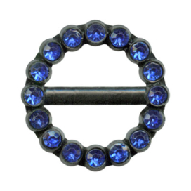 MP 002 Пряжка с стразами "Micron" 23х23мм СК "Атекс" г. Пермь