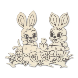 AD-056 "зайчата" дерево 10 см "Атекс" г. Пермь