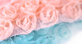 Ткань "Роза 10мм на сетке" 30мм 1 м "Атекс" г. Пермь