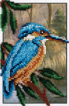 бисером с напечатанным рисунком 8-143 "Зимородок" "Атекс" г. Пермь