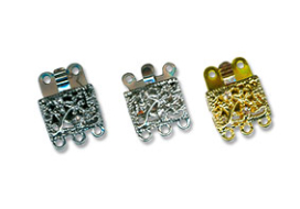 Замок для 3-х цепочек "квадрат" DC-026 5шт "Zlatka" "Атекс" г. Пермь