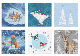 "Love2art" Салфетки бумажные ассорти SDP №0721-07 6 шт "Волшебная зима"  "Атекс" г. Пермь