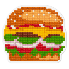 "ФРЕЯ" ALVM-050 Кристальная мозаика (алмазная вышивка) магнит "Бургер" 9 х 8 см "Атекс" г. Пермь