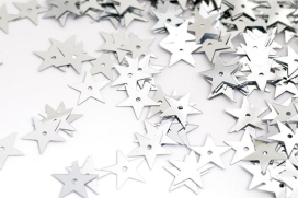 Пайетки россыпью Ideal TBY-FLK172 13мм 001 серебряный 50г "Атекс" г. Пермь