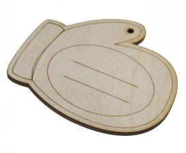 Заготовка для декорирования DMO "Варежка" 8,6 х 7,3см фанера "Атекс" г. Пермь