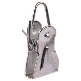 Зажим с "петлей" металл С-2 10 шт никель "Атекс" г. Пермь