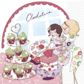 Салфетки бумажные для декупажа, 33х33 см, AH8261325 "Кондитерская", упаковка 20 шт. СК "Атекс" г. Пермь