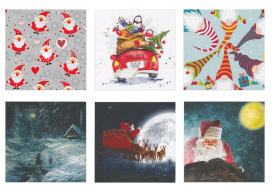 "Love2art" Салфетки бумажные ассорти SDP №0721-08 6 шт "Новый год к нам мчится" "Атекс" г. Пермь